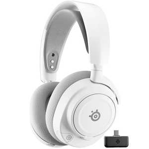 STEELSERIES Arctis Nova 7P Gen 2 ［ワイヤレス(Bluetooth＋USB-C) / 両耳 / ヘッドバンドタイプ］ ホワイト 61745