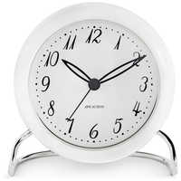 インテック 置き時計 Bankers Table Clock 11cm white ARNE JACOBSEN