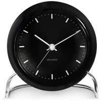 インテック 置き時計 Bankers Table Clock 11cm white ARNE JACOBSEN