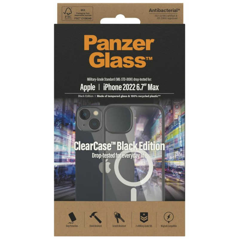 PANZERGLASS PANZERGLASS iPhone 14 Plus MagSafe ClearCase with BlackFrame 0415 0415