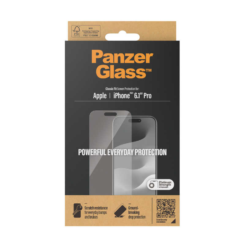 PANZERGLASS PANZERGLASS iPhone 15 Pro Classic Fit 2806 2806