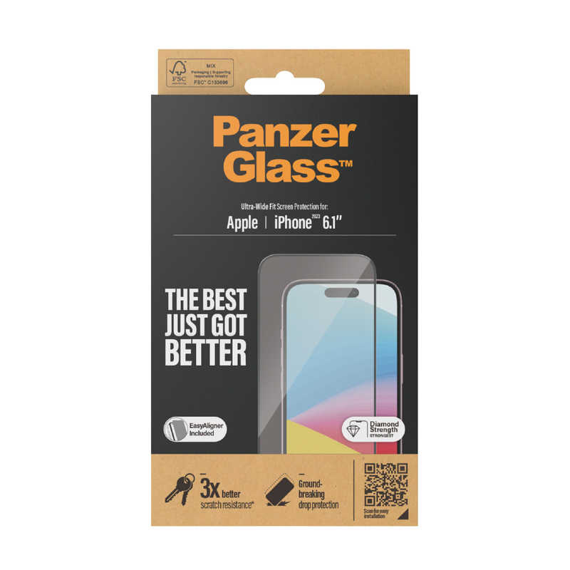 PANZERGLASS PANZERGLASS iPhone 15 UWF 治具付き 2809 2809