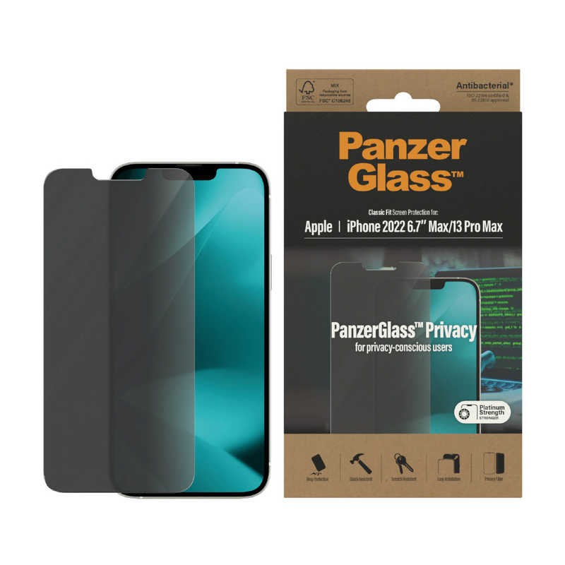 PANZERGLASS PANZERGLASS iPhone 14 Plus / iPhone 13 Pro Max PanzerGlass Classic Fit 覗き見防止 AB P2769 P2769