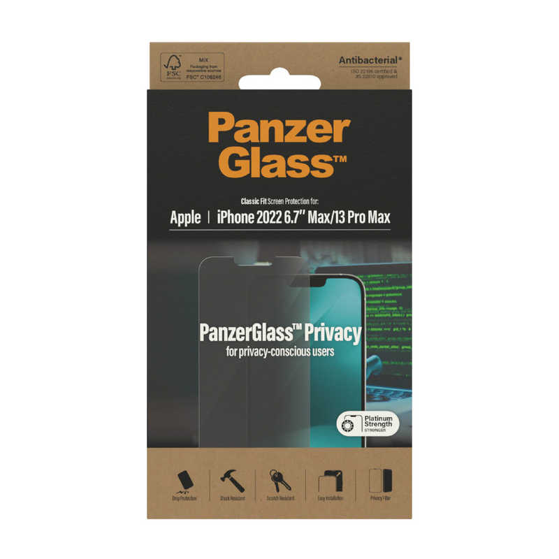 PANZERGLASS PANZERGLASS iPhone 14 Plus / iPhone 13 Pro Max PanzerGlass Classic Fit 覗き見防止 AB P2769 P2769