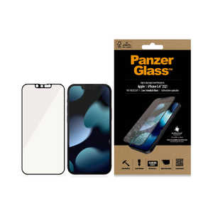 PANZERGLASS 保護ガラスフィルム 全面保護 ブルーライトカット クリア ブラック 抗菌 9H Mohs 7.0 PRO2756