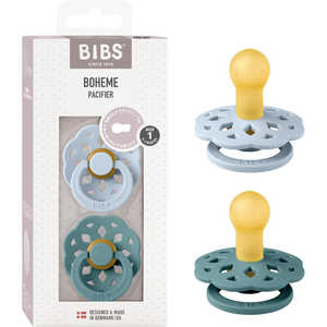 CLOVISBABY 天然ゴムおしゃぶり BOHEME(ボヘミ) サイズ1 2PK Baby Blue / Island Sea CLOVISBABY 天然ゴムおしゃぶり BOHEME(ボヘミ) サイズ1 2PK Baby Blue / Island Sea