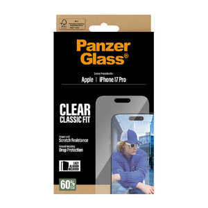 PANZERGLASS iPhone 17Pro ガラスフィルム PanzerGlass Screen Protector Classic Fit 治具付き PG55915