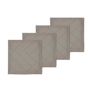 ソダール ナプキン Tiles Damask Taupe 4個セットl トープ 15482