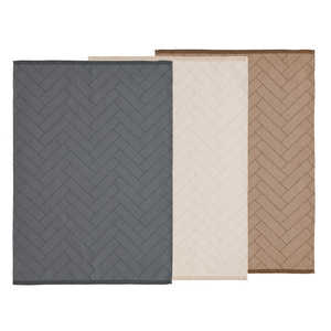 ソダール ティータオル Tiles 3個セット Light Brown/Beige/Ashl ライトブラウン/ベージュ/アッシュ ライトブラウン／ベージュ／アッシュ 15573