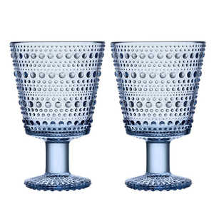 IITTALA カステヘルミ ユニバーサルグラス 約260ml ペアセット (2個入り) アクア ［正規品］ 1051134