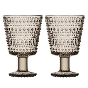 IITTALA カステヘルミ ユニバーサルグラス 約260ml ペアセット (2個入り) リネン ［正規品］ 1051136