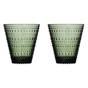 IITTALA カステヘルミ タンブラー グラス コップ 約300ml ペアセット (2個入り) パイングリーン ［正規品］ 1070591