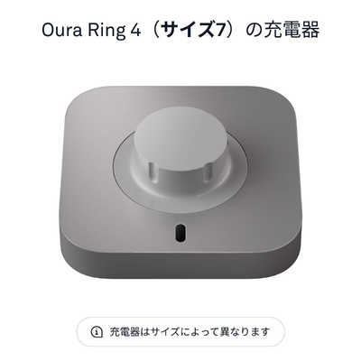 ソースネクスト Oura Ring 4(オーラリング 4) 充電器/size7 JZ95-54834 