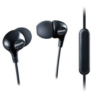 フィリップス　PHILIPS 有線カナル型イヤホン ［φ3.5mm ミニプラグ］ ブラック SHE3555BK