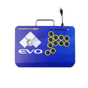 Varmilo KASSAI Evo �A�[�P�[�h �W���C�X�e�B�b�N �R���g���[���[ �i���Q�[���p (PC) �mUSB / Windows / 11�{�^���n �u���[ vm-kassai-evo-blue-pc