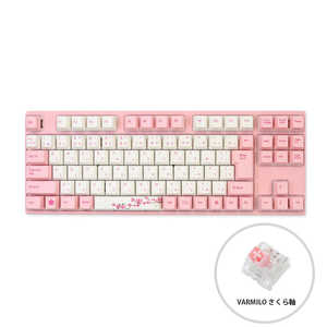 Varmilo ゲーミングキーボード 92 Sakura JIS Keyboard ピンク  [有線 /USB] vm-vem92-a042-sakura