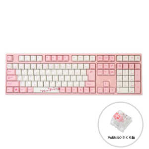 Varmilo ゲーミングキーボード 113 Sakura JIS Keyboard ピンク  [有線 /USB] vm-vem113-a042-sakura
