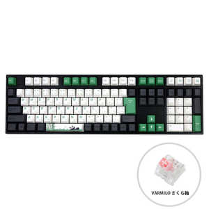 Varmilo ゲーミングキーボード Panda R2 VEM113 JIS Keyboard グリーン  [有線 /USB] vm-vem113-a029-sakura