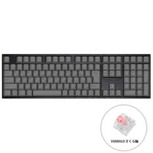 Varmilo ゲーミングキーボード Ink: Charcoal JIS 113 Keyboard グレー  [有線 /USB] vm-vem113-a032-sakura
