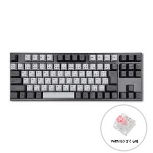 Varmilo ߥ󥰥ܡ Ink: Black &Grey JIS 92 Keyboard 졼 [ͭ /USB] vm-vem92-a031-sakura