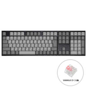 Varmilo ߥ󥰥ܡ Ink: Black &Grey JIS 113 Keyboard 졼 [ͭ /USB] vm-vem113-a031-sakura