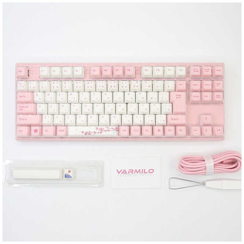 Varmilo Varmilo Sakura 92 JIS Keyboard V2 Iris軸 VMVEM92A042IRIS VMVEM92A042IRIS