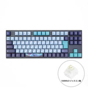 Varmilo Aurora 92 JIS Keyboard ゲーミングキーボード ブルー ［有線 /USB］ VMVEM92A060JS