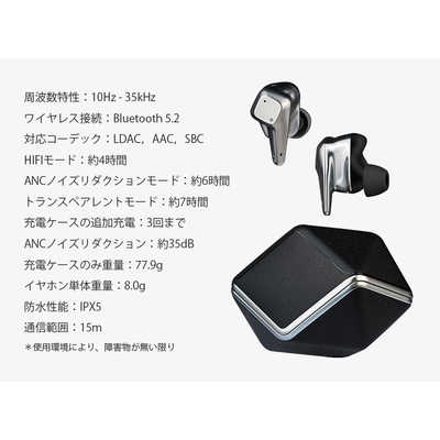 HIFIMAN 完全ワイヤレスイヤホン [ ワイヤレス ( 左右分離