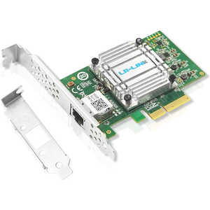 LRLINK ロープロ対応 10G イーサネット ネットワーク アダプター PCIe x4 Marvell AQC113チップ搭載 グリーン LRES2051PT