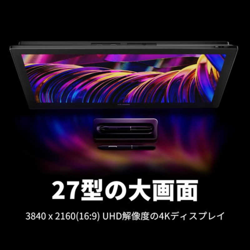 HUION HUION 液晶ペンタブレット ［27型］ USB-C接続 Kamvas Pro 27(Android/Mac/Windows11対応) ブラック GT2701 GT2701