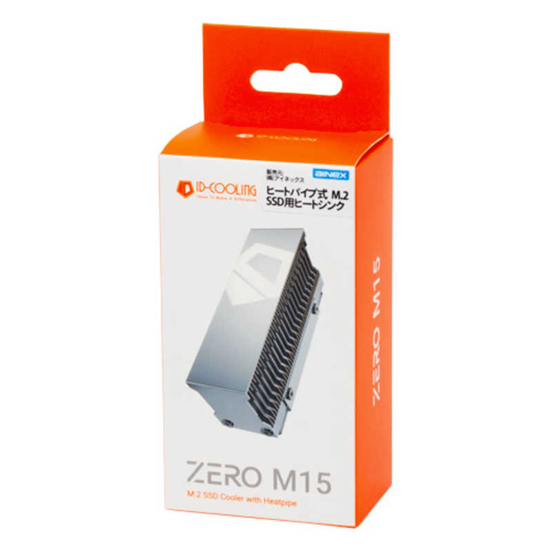 アイディークーリング アイディークーリング ヒートパイプ式 M.2 SSD用ヒートシンクセット ZERO-M15 ZERO-M15