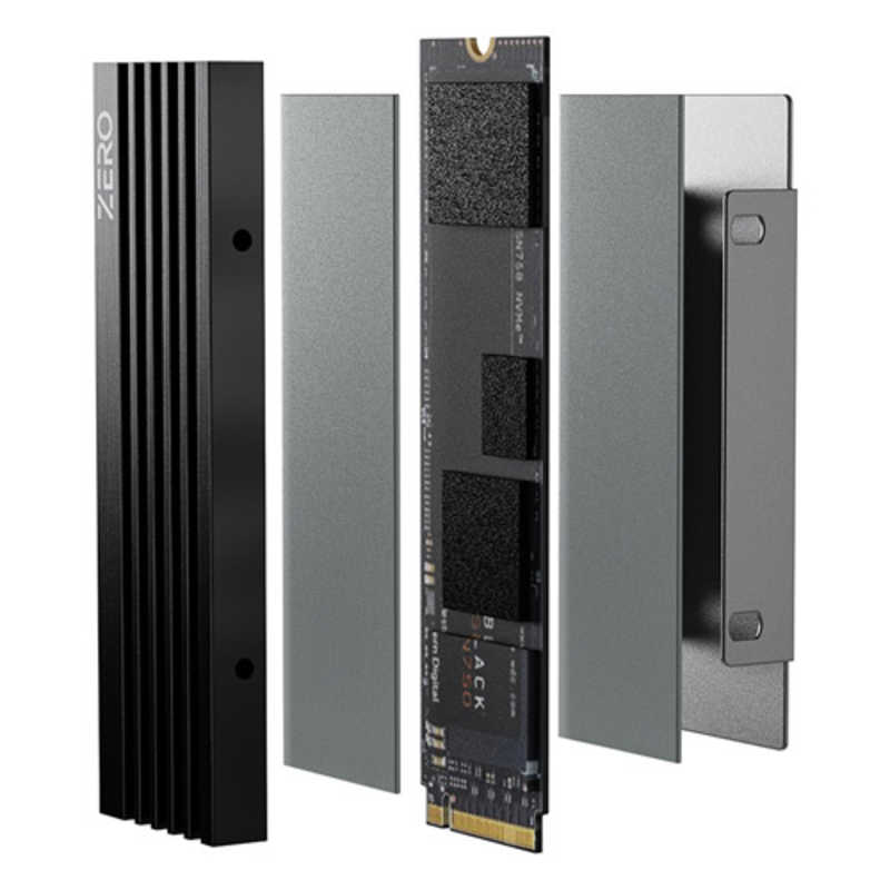 アイディークーリング アイディークーリング M.2 SSD用高性能ヒートシンクセット ZEROM05 ZEROM05