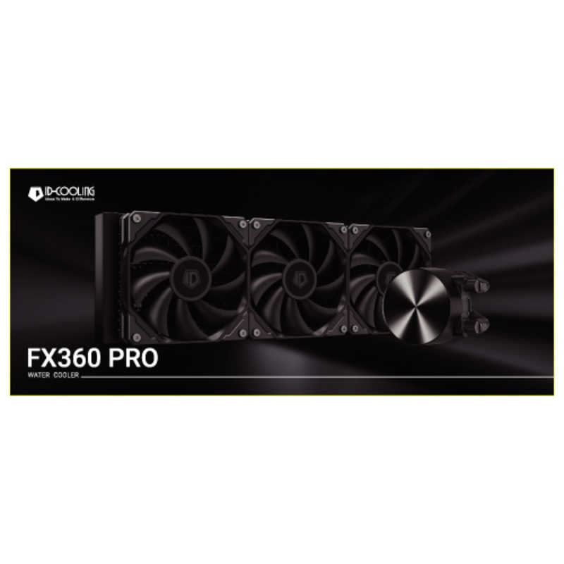 アイディークーリング アイディークーリング 3連ファン AIO 水冷CPUクーラー ブラック ID-COOLING FX360-PRO FX360-PRO