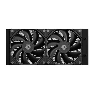 アイディークーリング 2連ファン AIO 水冷CPUクーラー ブラック ID