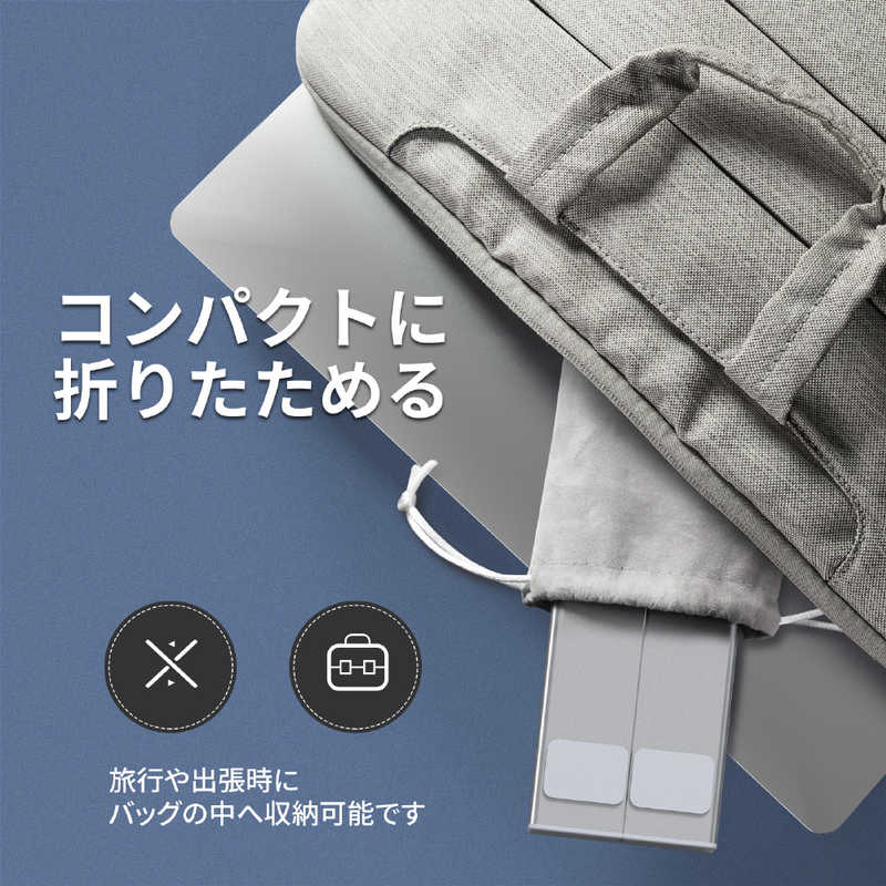 CHOETECH CHOETECH USB-Cハブ付きノートパソコンスタンド 7in1 ケース付き 折り畳み可能 6段階高さ調節 PD 100W 高速データ転送 HDMI USB3.0 USB-A Type-C 4K HUB-M48 HUB-M48