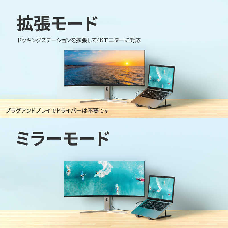 CHOETECH CHOETECH USB-Cハブ付きノートパソコンスタンド 7in1 ケース付き 折り畳み可能 6段階高さ調節 PD 100W 高速データ転送 HDMI USB3.0 USB-A Type-C 4K HUB-M48 HUB-M48