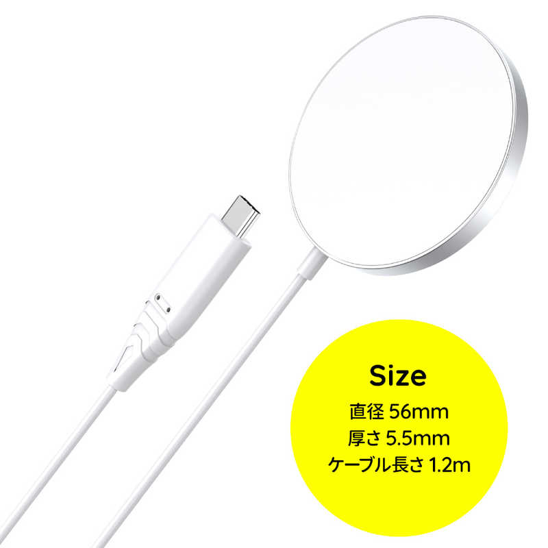 CHOETECH CHOETECH MagSafeワイヤレス充電器 15W ［USB Power Delivery対応］ ブラック T518-F-C01 T518-F-C01