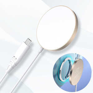 CHOETECH MagSafeワイヤレス充電器 15W ［USB Power Delivery対応］ ゴールド T518-F-C03