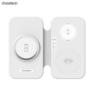 CHOETECH 3-in-1 ？気ワイヤレス急速充電器 ホワイト T616-F