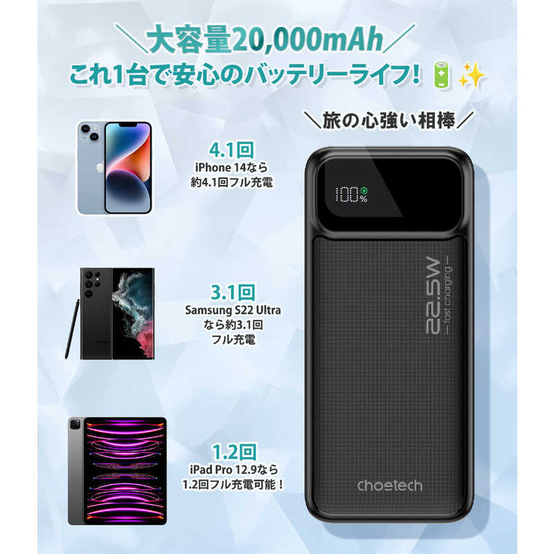 CHOETECH CHOETECH 20000mAhパワーバンク B729 B729