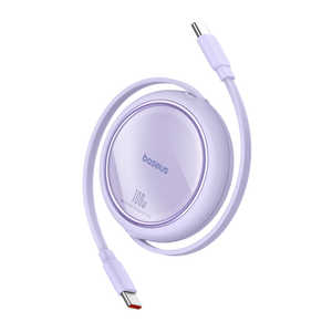 BESEUS Free2Draw 巻き取り式 USB-C ケーブル 100W 1m(ネビュラパープル) P10364500511-00