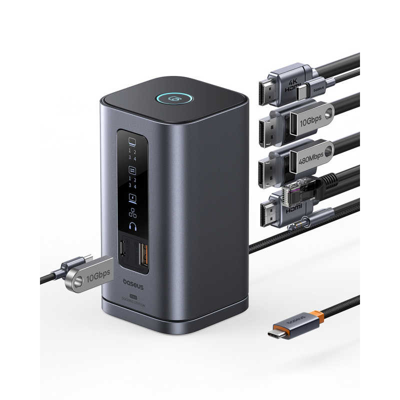BESEUS BESEUS Spacemate 11-in-1 ドッキングステーション (WIN) トリプルディスプレイ対応 Space Grey ［USB Power Delivery対応］ B0056810181300 B0056810181300