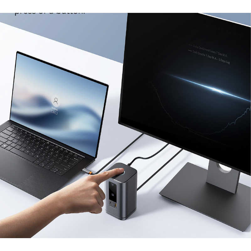 BESEUS BESEUS Spacemate 11-in-1 ドッキングステーション (WIN) トリプルディスプレイ対応 Space Grey ［USB Power Delivery対応］ B0056810181300 B0056810181300