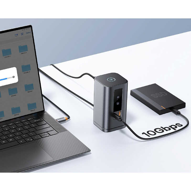 BESEUS BESEUS Spacemate 11-in-1 ドッキングステーション (WIN) トリプルディスプレイ対応 Space Grey ［USB Power Delivery対応］ B0056810181300 B0056810181300