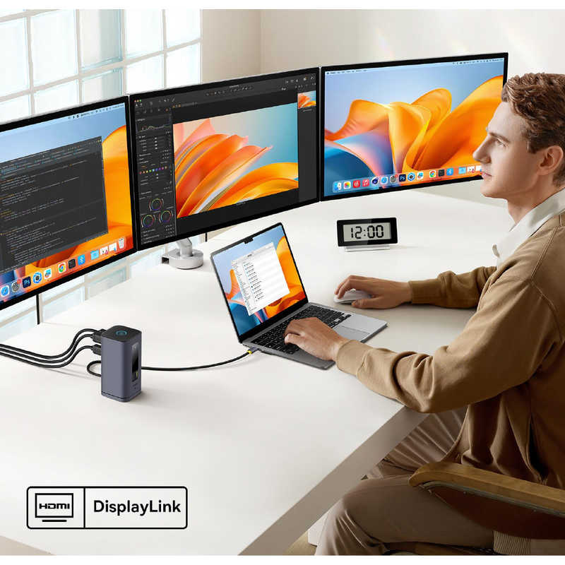 BESEUS BESEUS Spacemate 11-in-1 ドッキングステーション (MAC) トリプルディスプレイ対応 ［USB Power Delivery対応］ Space Grey B00568101813-01 B00568101813-01