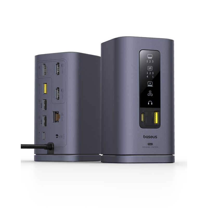 BESEUS BESEUS Spacemate 11-in-1 ドッキングステーション (MAC) トリプルディスプレイ対応 ［USB Power Delivery対応］ Space Grey B00568101813-01 B00568101813-01
