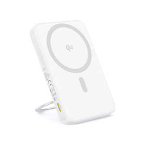 BESEUS PicoGo Qi2 モバイルバッテリー 20W 5000mAh スタンド付き Moon White P1007680021301 BESEUS PicoGo Qi2 モバイルバッテリー 20W 5000mAh スタンド付き Moon White P1007680021301