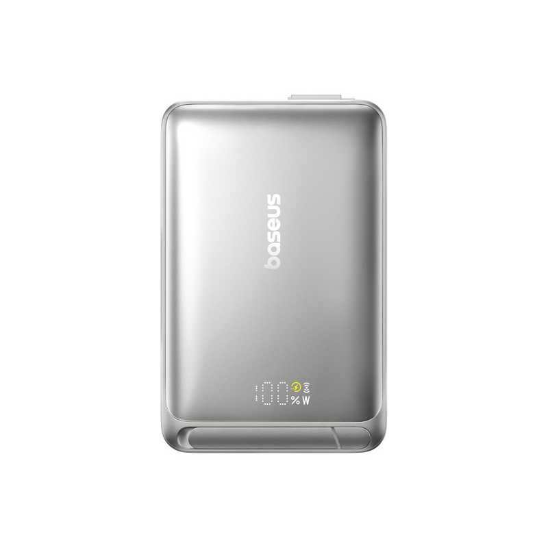 BESEUS BESEUS Nomos Qi2 モバイルバッテリー 45W 10000mAh スタンド付き Lunar Gray P1007880084300 P1007880084300