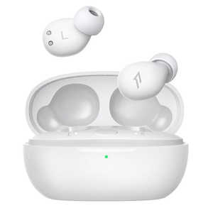 1MORE 完全ワイヤレスイヤホン 睡眠用イヤホン 横を向いて寝るための軽量イヤホン ［ノイズキャンセリング対応］ ホワイト Sleeping-Earbuds-Z30