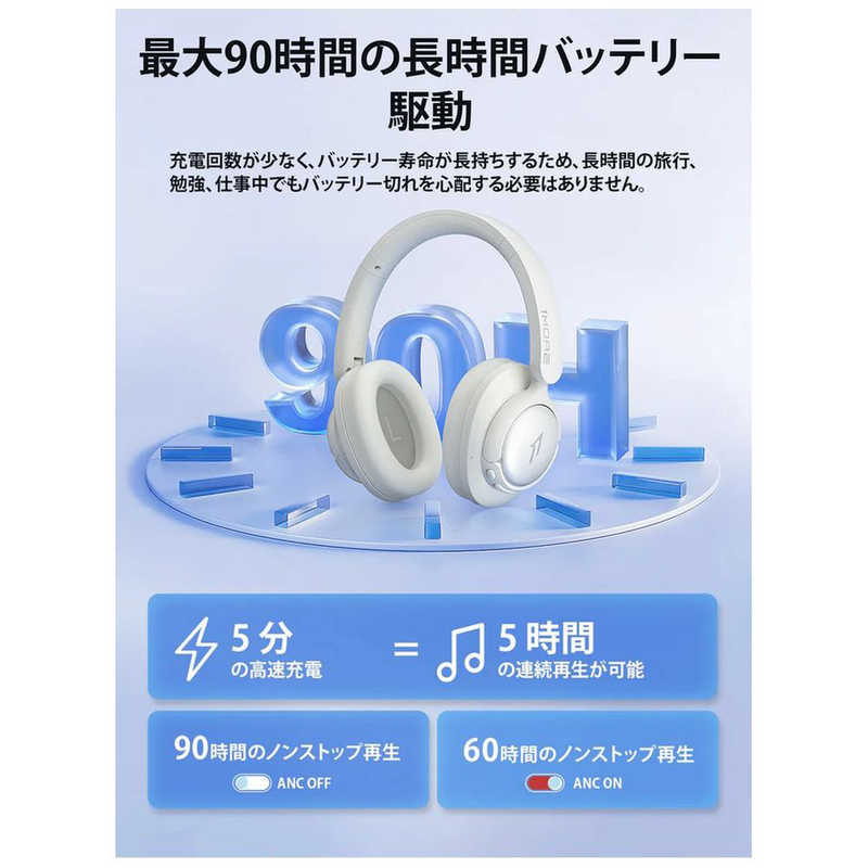 1MORE 1MORE ブルートゥースヘッドホン SonoFlow SE ［ノイズキャンセリング対応 /Bluetooth対応 /ライトニング端子］ ピンク HQ31 HQ31